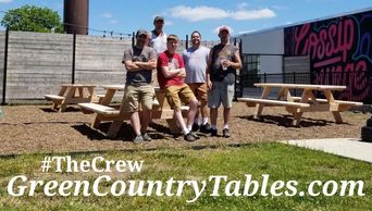 GreenCountryTables.com #TheCrew
Left to Right
Justin, Drew "Iron Man", Kalob, Juan and Jason 