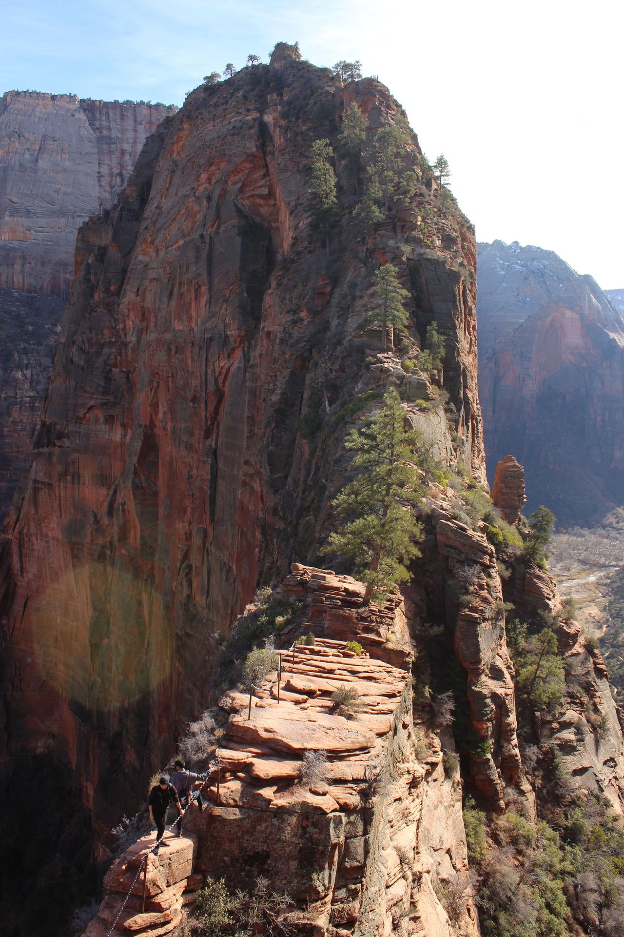 The chain section of Angels Landing // Photo Credit to the NPS