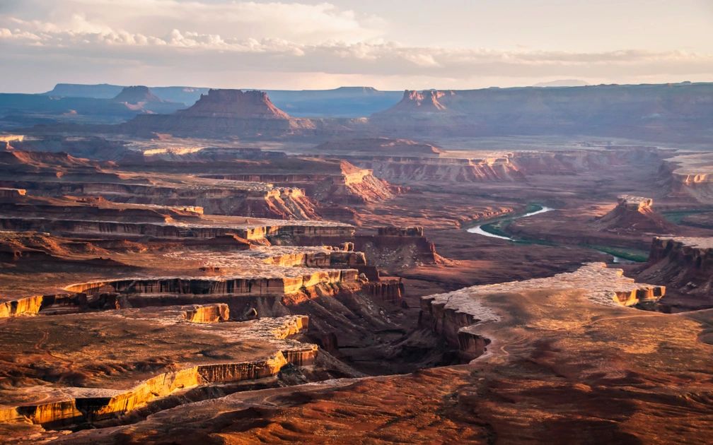 Golden Hour at Green River Overlook in Canyonlands National Park Golden Hour at Green River Overlook in Canyonlands National Park