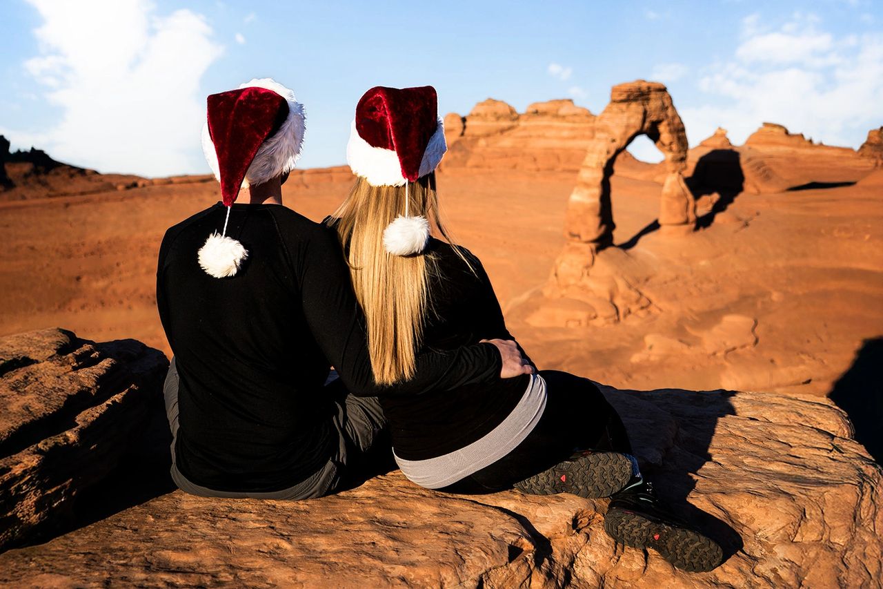 Christmas Eve at Delicate Arch in Arches National Park Christmas Eve at Delicate Arch in Arches National Park