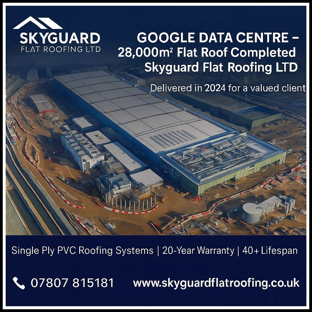 Case Study: 28,000m² Single Ply Roof at Google Data Centre