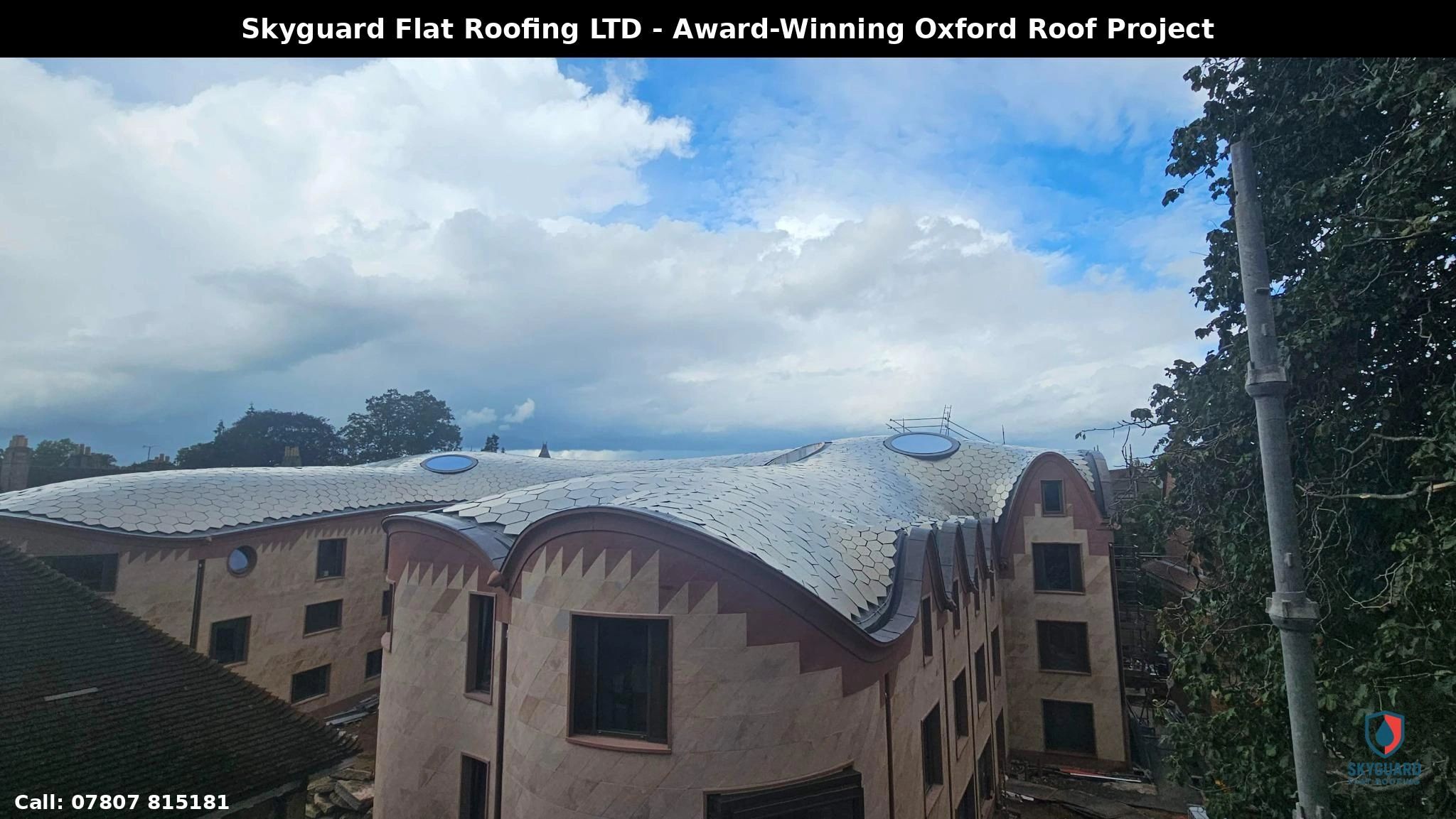 Skyguard Wins 2023 Award for Detailed Roof at Oxford College