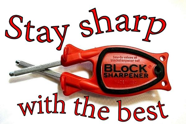  Block's knife sharpeners are patent hand held knife sharpeners  made to hone your blades to a shaving sharp finish. : Home & Kitchen