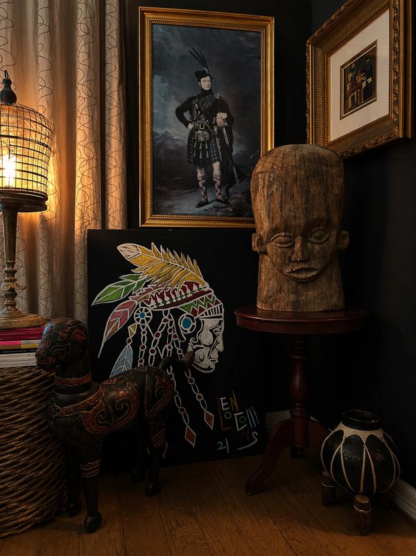 This room was designed and styled by This Is Home Studio and Alejandra Fortin in Houston, Texas