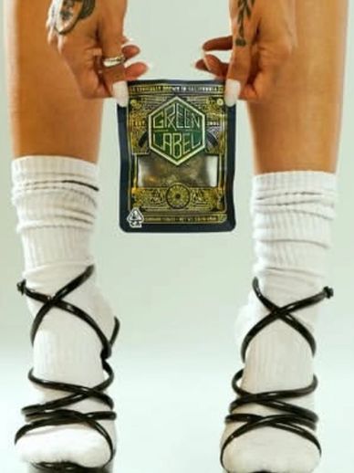 Product shot of a cammabis model's feel