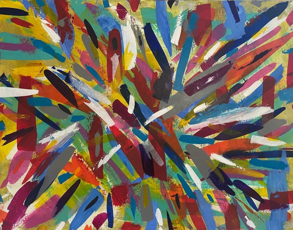 Explosion 
Acrylic on Canvas 
48x60 inches