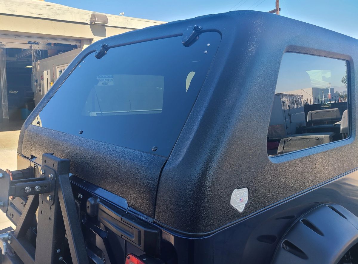 Jeep Wrangler TJ Unlimited (LJ) Fastback hardtop 1 piece (Black Texture)  #17310