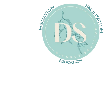Elegant logo with DS initials and leaf design for Divorce Solution.