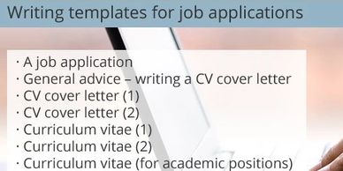 Learn English specific to job applications, write a resume, cover letter. prepare for work interview