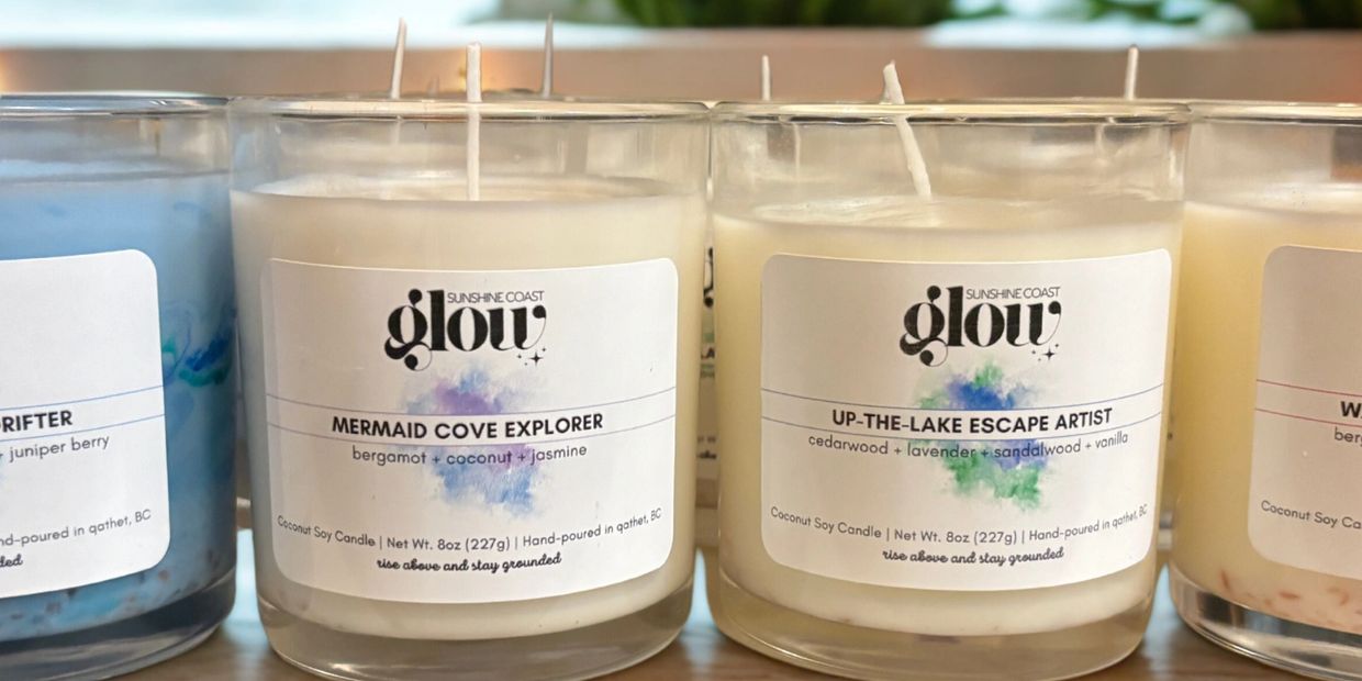 We love trimming the wicks after our Sunshine Coast Glow Co, candles are cured!