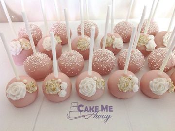 Cake pops. Wedding pops. Shower cake pops.  Wedding cake pops. Cake me Away Amy 