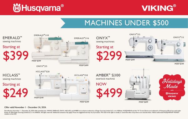 Black Friday sewing machine sale