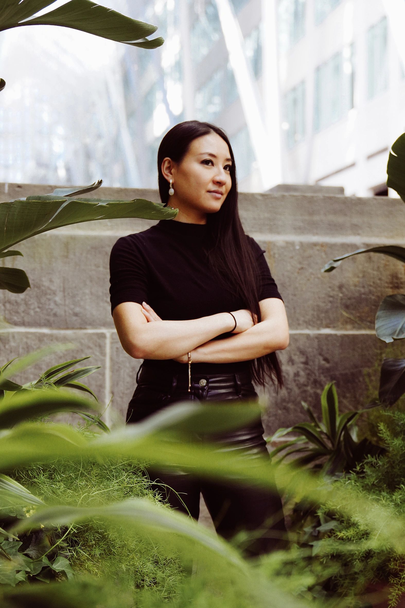 Confident female branding portrait in North York