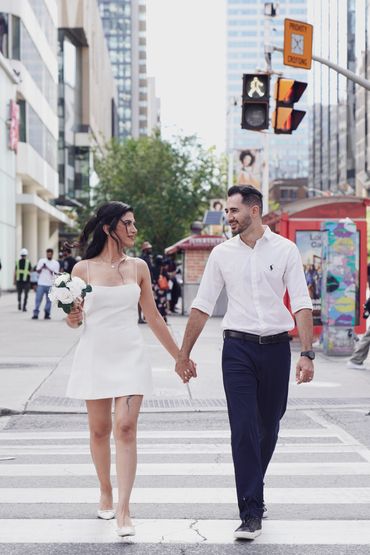 Emotional getting ready bridal moment for wedding film in Toronto