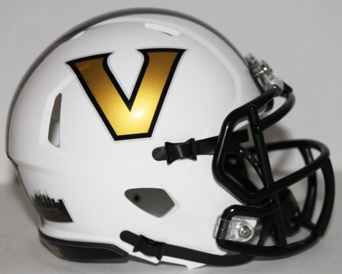 Vanderbilt Commodores Helmet Riddell Pocket Pro VSR4 Style Bulk 12 count