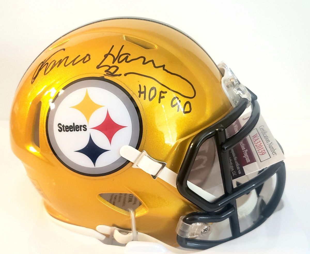 Franco Harris* Signed Steelers Flash Mini Helmet