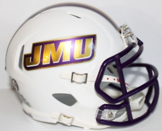 2021 JMU James Madison Dukes Custom Riddell Mini Helmet Spring Game