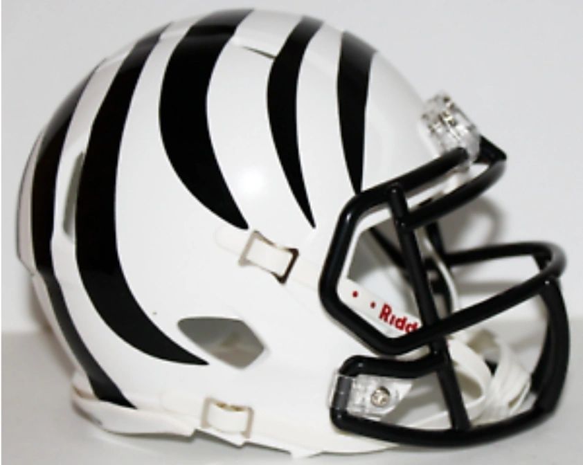 2022 Cincinnati Bengals Custom Alternate Riddell Mini Helmet ~ Joe Burrow