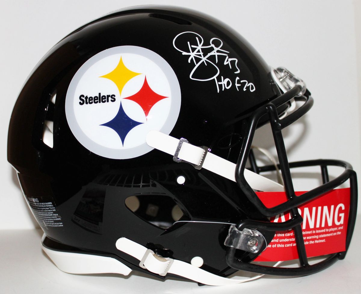 Steel Curtain, Pittsburgh Steelers signed full size authentic helmet