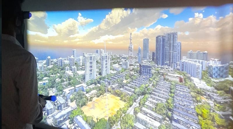 Holographic table and aerial visualisation