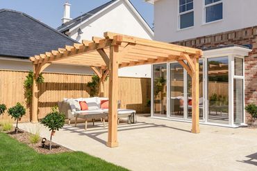 Oak Pergola for New Build Home