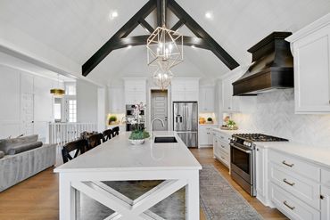 Kitchen island - lighting - cabinets - architecture