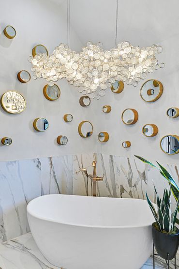 bathtub - light fixture