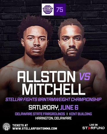 Fighters Allston and Mitchell face off in Stellar Fights Bantamweight Championship.