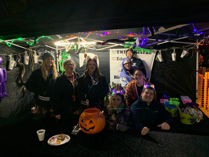 Riggi Rescue volunteers having some fun and raising some funds at Bloodview Haunted House. 