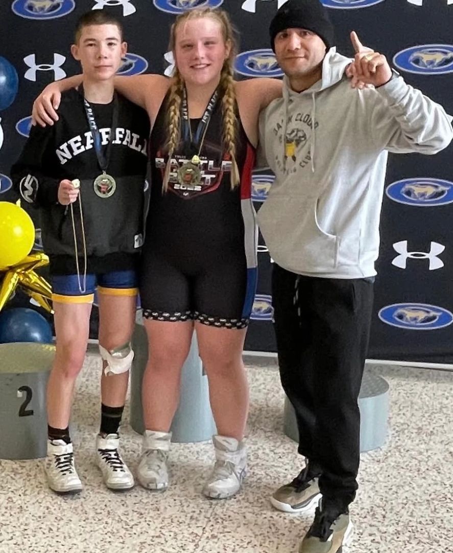 Wrestling students from Gremlin Jiu-Jitsu & Fitness in Tulsa after tournament competition.