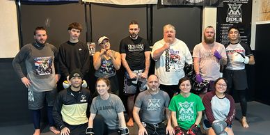 Kids and adults  training together at Gremlin Jiu-Jitsu & Fitness