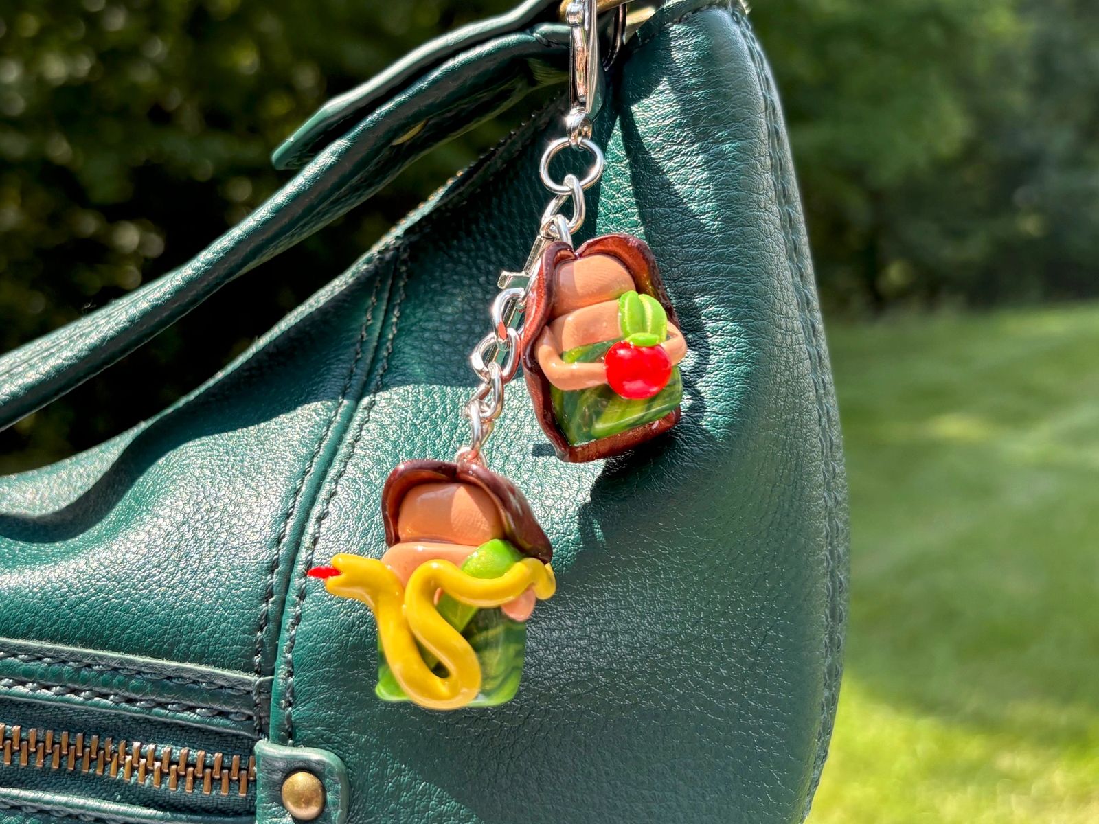Adam & Eve Bag Charm/Keychain