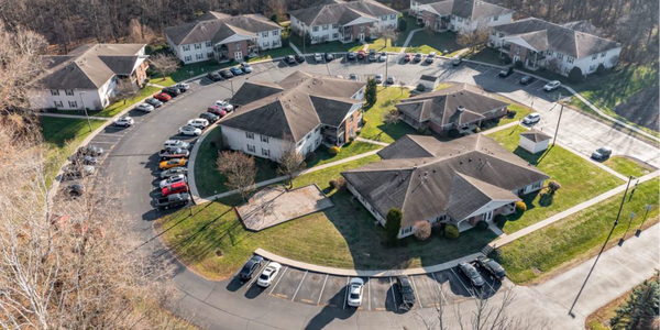 Aerial photo of an apartment complex that Affordable Housing Sales sold in the past.
