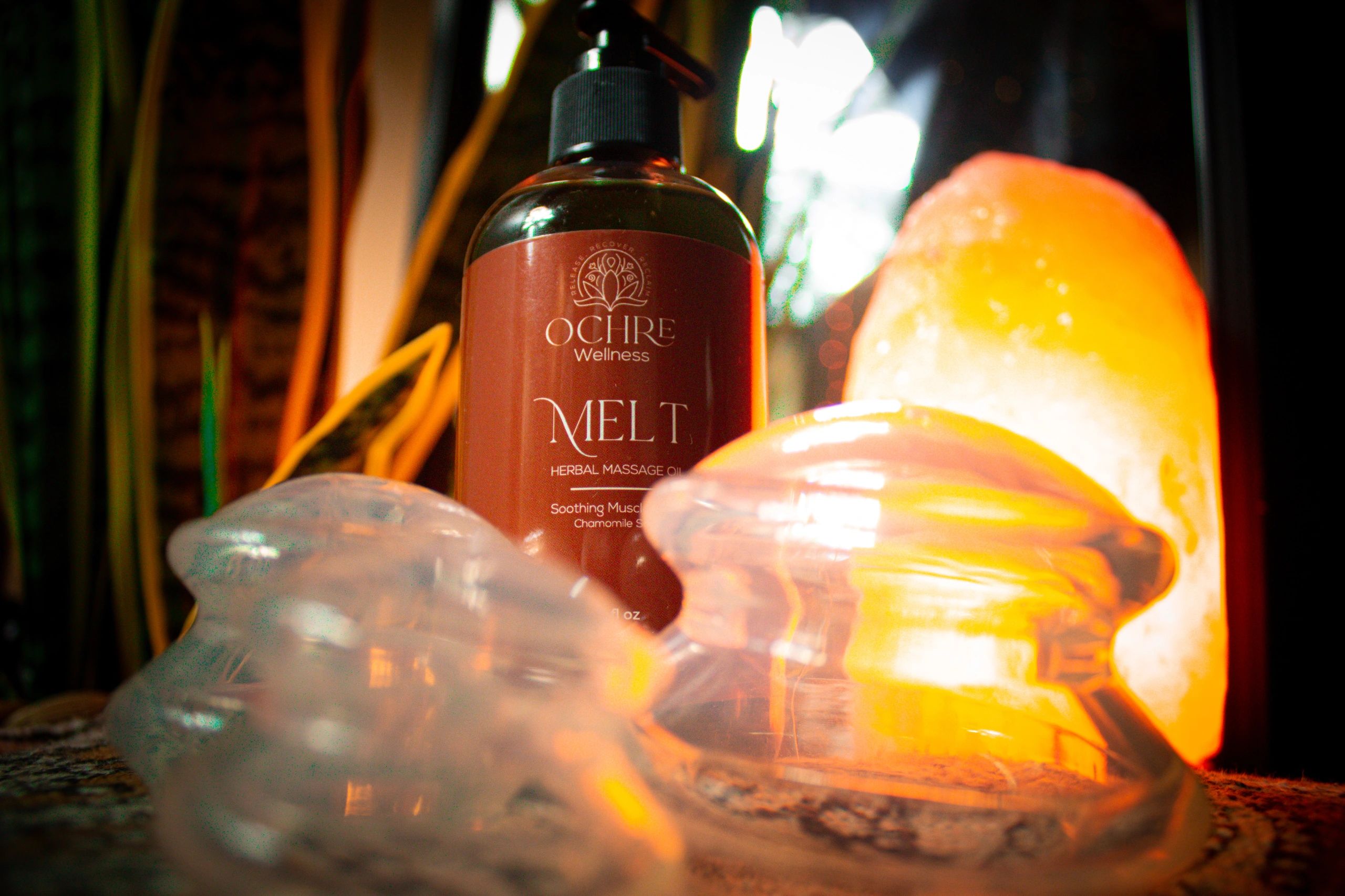 Melt - a soothing chamomile scented massage oil.