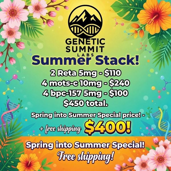 Genetic Summit Labs Summer Stack special offer with free shipping for $400.
