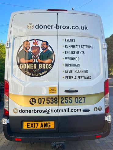 Van Graphics Example, printed Vinyl Logos, van Graphics, vehicle branding, hoddesdon, hertfordshire