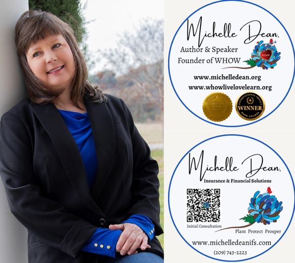 Michelle Dean, author and speaker, founder of WHOW, also offers insurance and financial solutions.