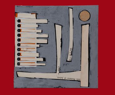 “Pictures of Japan”
mixed media on board- “8 x 8” 2025
