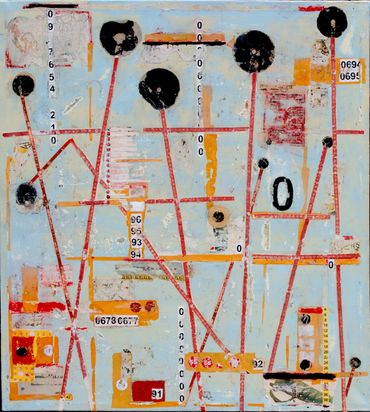 “Removal 91”
Mixed media on canvas: 2025   36”x 32 ½”
