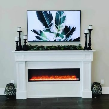 TV mountain and fireplace install services