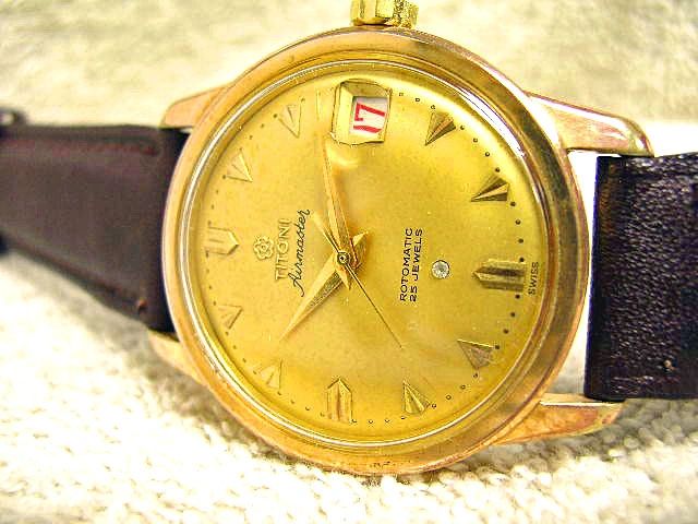 Titoni airmaster 25 top jewels rotomatic gold