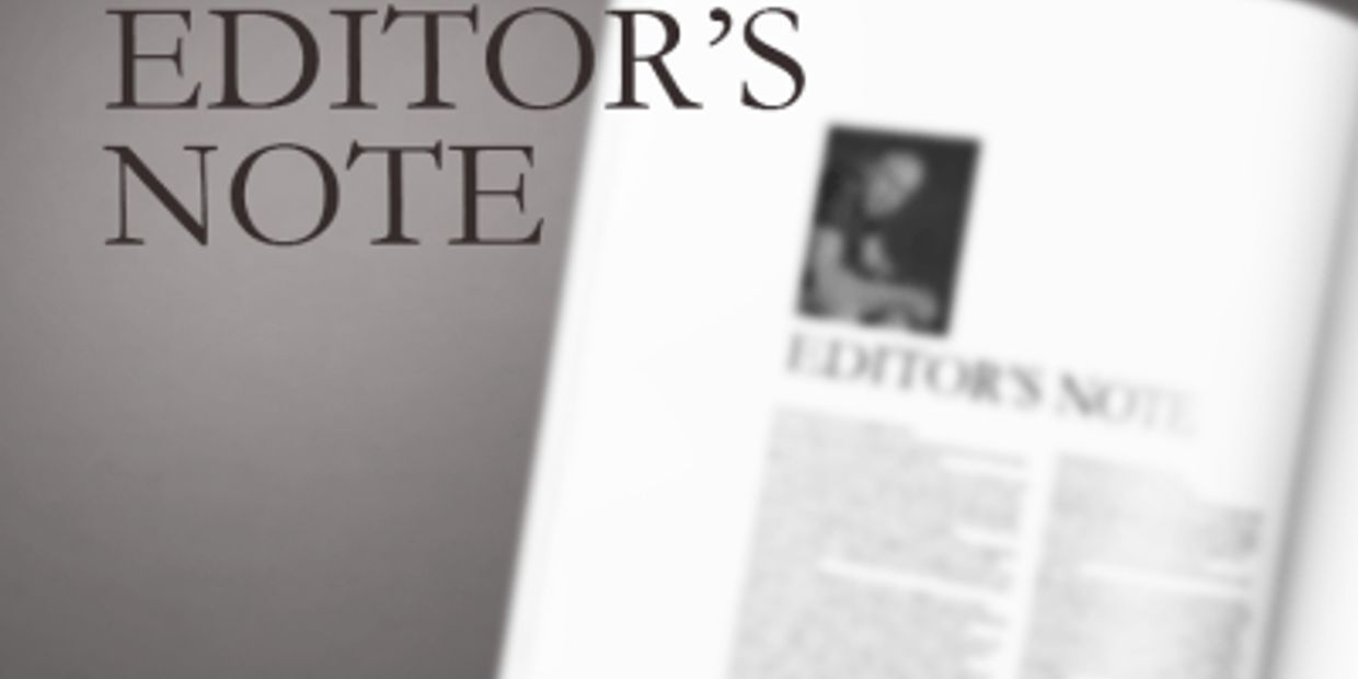 Editor's Note page image