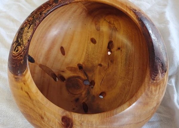 Stabilized Aspen Wood Bowl