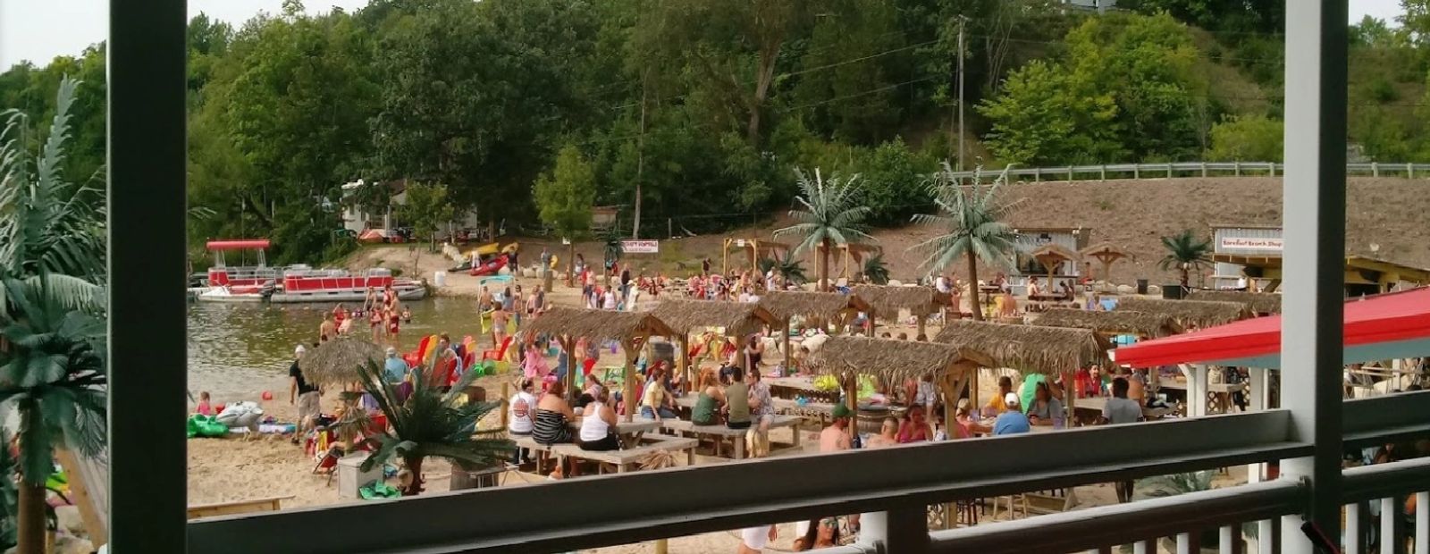 Lake view at Tiki Beach Resort