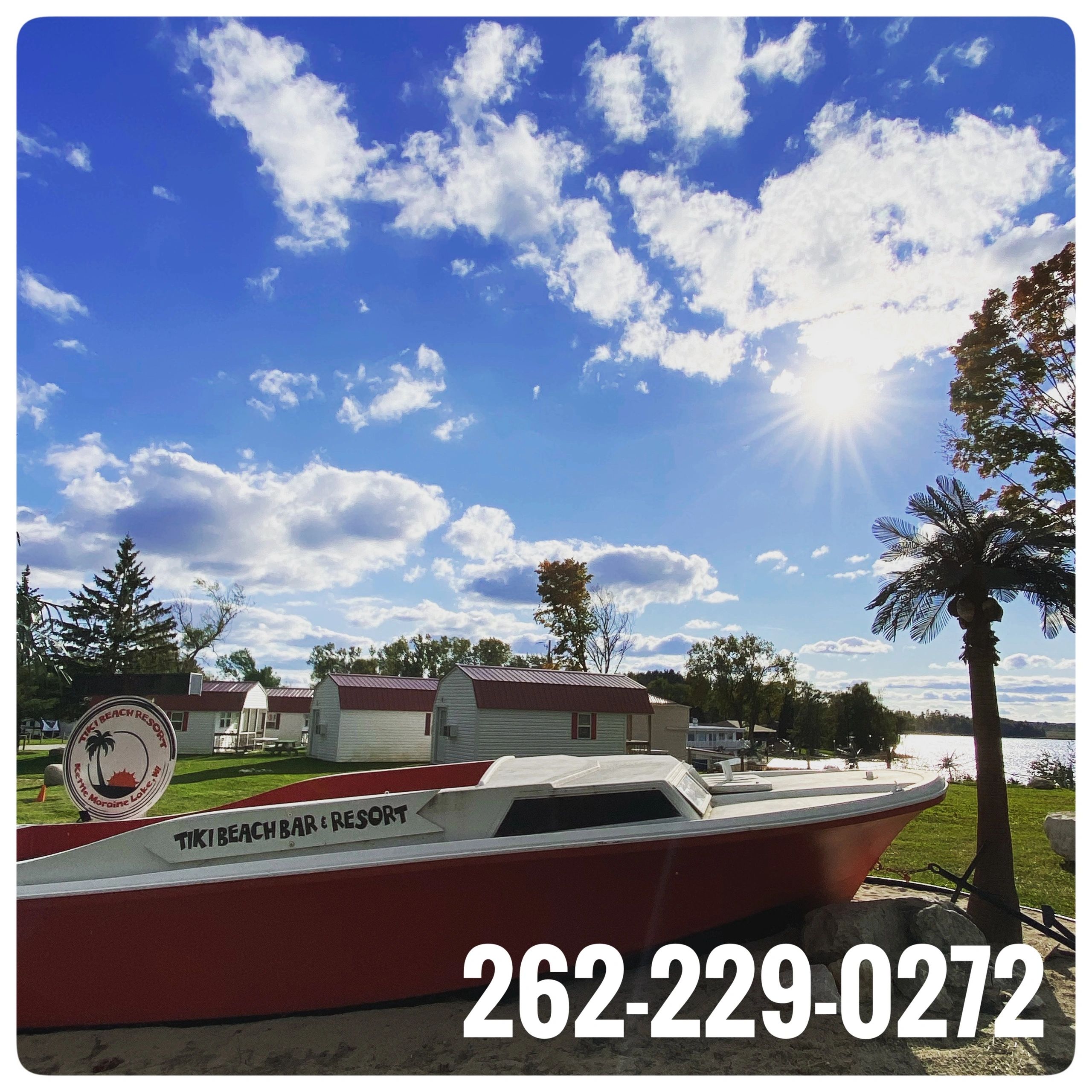 Tiki Beach Resort on Kettle Moraine Lake