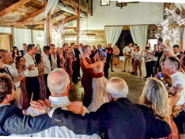 dj services moment on the dancefloor at a wedding