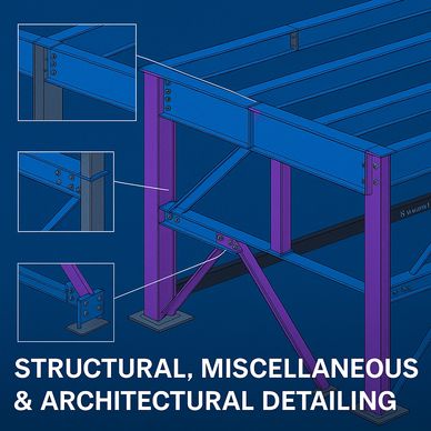 Tekla Structures Model with Connections.