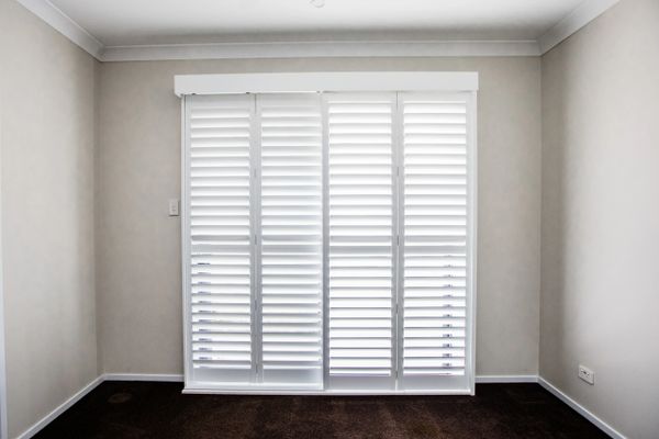 Shutter Force sliding plantation shutters for sliding door