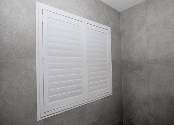 Shutter Force Plantation shutters in bathroom
