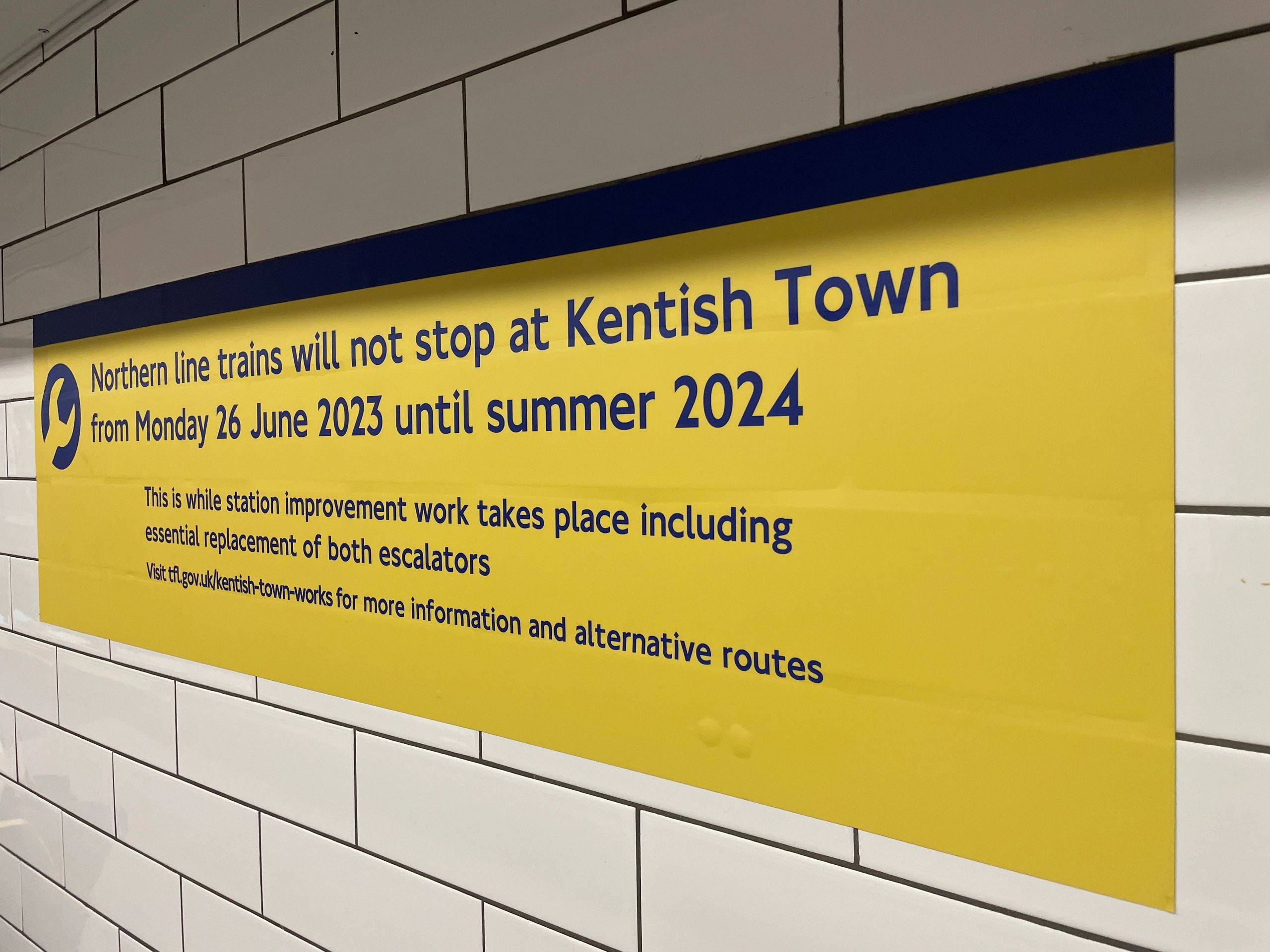 Kentish Town Station the closure